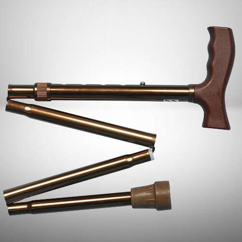 Összecsukható Járóbot - Bronz - 4 Részre Hajtható