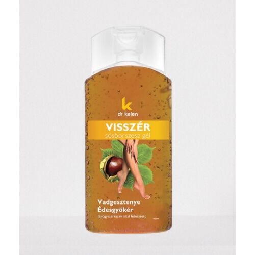 Dr. Kelen Visszér Sósborszesz Gel, 150 ml, mit Rosskastanienextrakt, für die Beinpflege