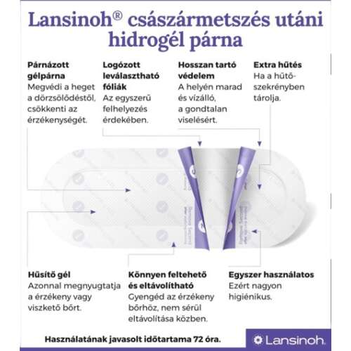 Lansinoh Hydrogel-Pad nach Kaiserschnitt (2er-Pack)