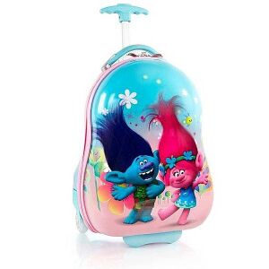 Trollok 2-wheeled ABS suitcase featuring Poppy and Branch characters. Kids' luggage for travel. - Kids' Suitcase