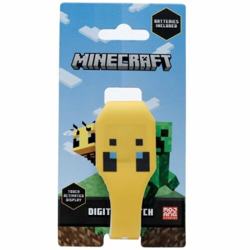 Minecraft Méhecske LED Karóra gyerekeknek, Sárga digitális karóra - Gyerek óra