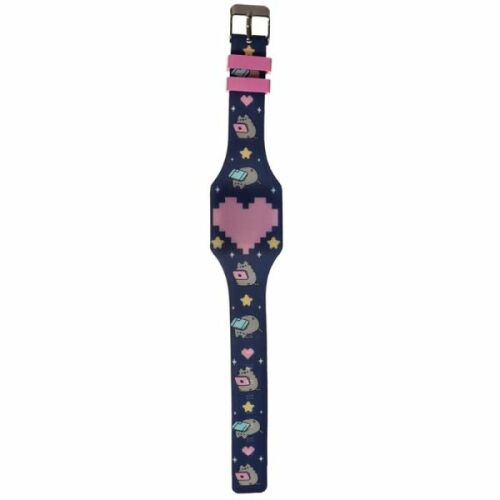 Pusheen Cicás LED Karóra - Lányoknak - Sötétkék 114191755