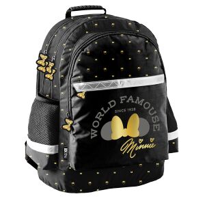 Paso Minnie Mouse World Famous fekete iskolatáska lányoknak - Paso