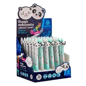 Astra Radírozható Kisállatos Toll kijelző, aranyos macska és panda mintával - Astra