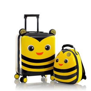 Heys Bumble Bee 4-Wheel ABS Suitcase with Backpack, cute kids luggage set - Kids' Suitcase