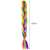 Soulima 23571 rainbow synthetic hair braids, 60cm long, multicolored