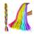 Soulima 23571 rainbow synthetic hair braids, 60cm long, multicolored