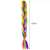 Soulima synthetic rainbow hair braid, showing length