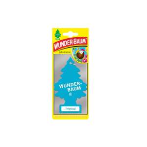 Wunder-Baum® Tropical car air freshener, tree shaped, blue - Wunderbaum Car Air Freshener