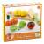 Djeco Fruits and Vegetables Play Set, wooden toy fruit and vegetable cutting set for kids, pretend play kitchen set