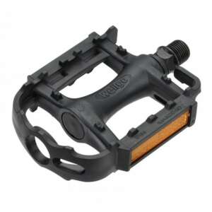 Wellgo LU-895DU fekete műanyag kerékpár pedál reflektorokkal - Kerékpár hajtás