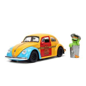 Oscar the Grouch & 1959 Volkswagen Beetle 1:24 model de mașină, colecție Sesame Street - Jocuri creative și de construcție
