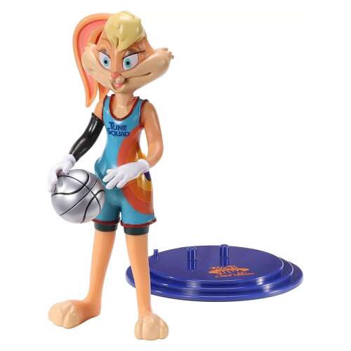 BendyFigs Space Jam: A New Legacy Lola Bunny akciófigura, 3/4 nézet, kosárlabdát tart - The Noble Collection