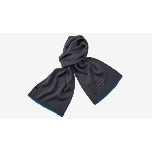 Volkswagen szürke-kék kötött sál kék szegéllyel és Volkswagen logóval - Férfi sál