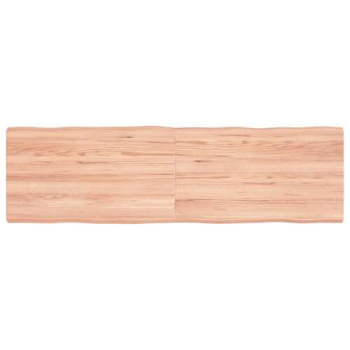 vidaXL világosbarna tömör tölgyfa asztallap, 140x40 cm - Asztallap