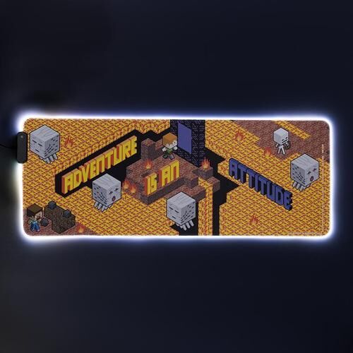 Illuminated Paladone Minecraft Gaming Mouse Pad