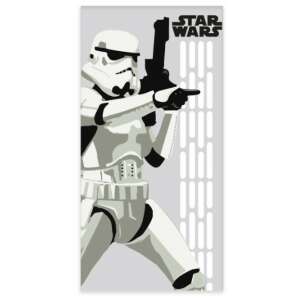 Star Wars Stormtrooper bath towel, 60x120cm, white, cotton - Bath Towel, Washcloth, Hooded Towel