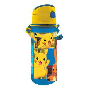 Hliníková fľaša na vodu Pokémon Pikachu s háčikom, 600 ml - Preprava jedla a nápojov