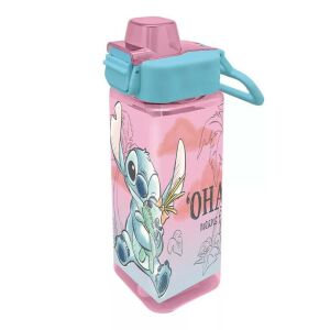 Disney Lilo & Stitch Cheeky Square Wasserflasche, 500ml - Lebensmittel- und Getränkebehälter für Kinder