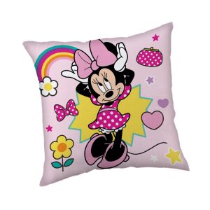 Disney Minnie Maus Kissenbezug 40x40 cm, Dekokissen mit Minnie Maus Design - Dekorative Kissen