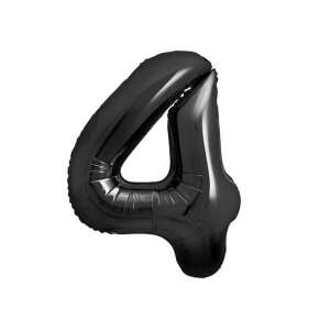 Black number 4 foil balloon, 85 cm - Balloon