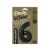 Beauty & Charm Black Number 6 Foil Balloon - 85cm - Packaged