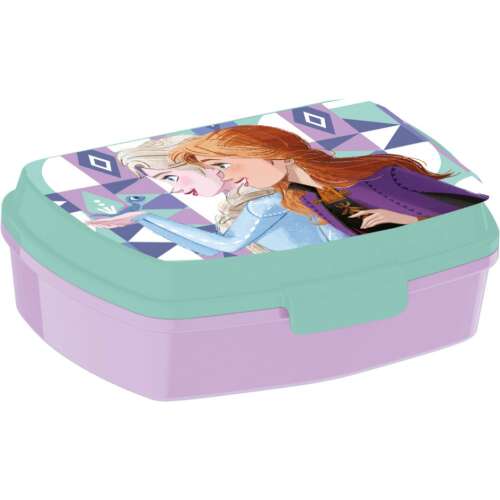Disney Jégvarázs Ice Magic műanyag szendvicsdoboz, Elsa és Anna képpel, tökéletes gyerekeknek - Baba és tipegő