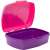Mancs Őrjárat szendvicsdoboz nyitva, belülről, rózsaszín és lila, műanyag