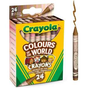 Crayola: Цветове на света, Комплект пастели в тон на кожата - 24 бр. 102938867 - Дебел тебешир