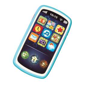 WinFun Fun Sounds Smartphone toy for babies, blue and white, front view - Musical Toy