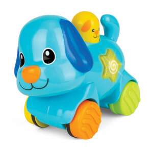 Winfun Press 'N Go Pet - Puppy interactive toy for babies, blue and yellow, with light and sound effects, 6 months+ - Winfun Interactive Kids' Toy