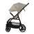Kinderkraft Trig 3 Sport Kinderwagen, Stone Beige, Seitenansicht, verstellbare Rückenlehne, großer Korb