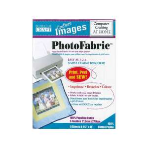 Blumenthal Crafter's Images PhotoFabric, 5 lap 8,5 x 11 hüvelykes nyomtatható szövet tintasugaras nyomtatókhoz, 100% pamut poplin - Nyomtató, nyomtató kellékanyag