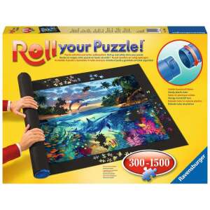 Ravensburger Roll Your Puzzle! covor de puzzle pentru 300-1500 piese, cu delfini și o scenă oceanică - Ravensburger