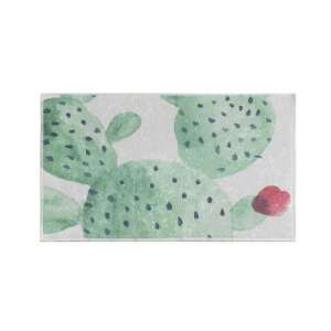 Zöld kaktusz fürdőszoba szőnyeg, 40x60 cm - Fürdőszoba bútor
