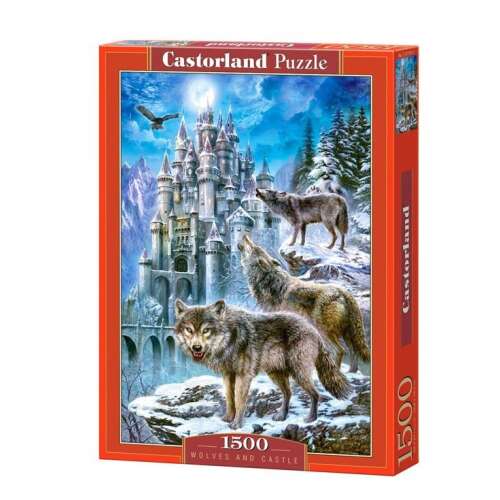 Puzzle Castorland 1500 elementów, Wilki i zamek