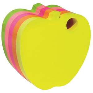 DONAU apple shaped sticky notes, neon colors - Notepad