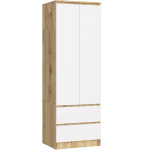 Ruhásszekrény P60 #sonoma/fehér