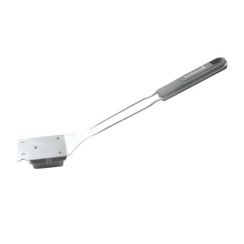 Perie de curățare pentru grătar Barbecook BC-ACC-7027, oțel inoxidabil, mâner verde kaki