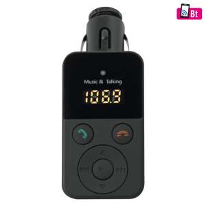 SAL FMBT 280 autós kihangosító Bluetooth-on keresztül beépített mikrofonnal, EQ-val, távirányítóval, automatikus csatlakozással - Home by Somogyi