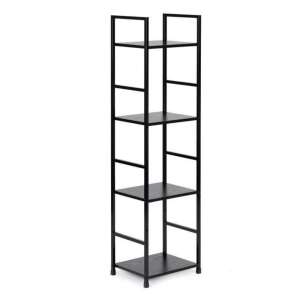 Intenso Fém Tárolópolc - 4 Polc - 29x112 cm - Fekete