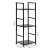 Intenso 3 polcos fekete fém tároló polc, 29 x 80 cm, méretek