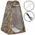 Springos pop-up changing tent with accessories: poles and ropes, camo pattern