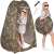 Springos pop-up changing tent with person standing inside, camo pattern