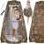 Springos pop-up changing tent with person standing inside, camo pattern