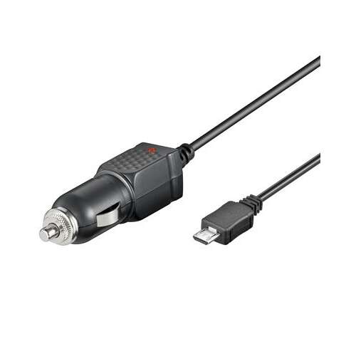 Goobay USB autós töltő Micro USB csatlakozóval, fekete - Autós töltő