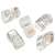 100er Pack Maclean MCTV-663 RJ45 8P8C Netzwerk-Stecker, transparent