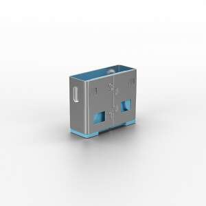 LINDY USB port blocker, blue, keyless - Lindy
