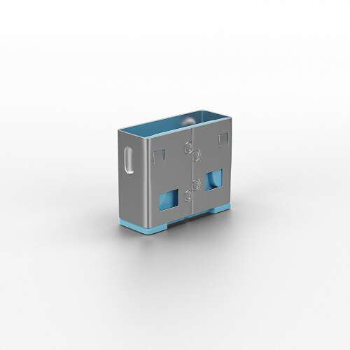LINDY USB-Port-Blocker, blau, schlüssellos