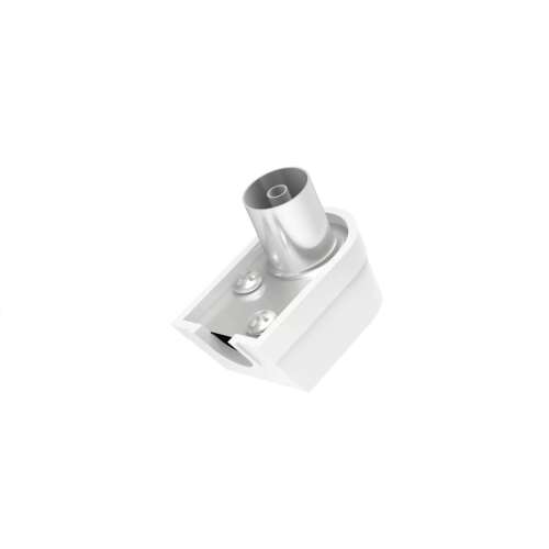 Adaptor coaxial Hama 205216, unghi drept, F-masculin la RP-SMA-femel